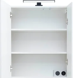 Saphir Badmöbel-Set »Quickset 395 3-teilig, Waschbeckenunterschrank mit LED-Spiegelschrank« 4 Stk. tlg.