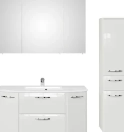 Saphir Badmöbel-Set »Quickset 326, 4-teilig, mit Keramikwaschtisch« 4 Stk. tlg.