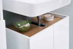 Saphir Badmöbel-Set »Quickset 947 3-teilig, Waschbeckenunterschrank mit Spiegel« 3 Stk. tlg.