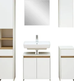 Saphir Badmöbel-Set »Quickset 100, 5-teilig, mit Holzeinlegeböden, 94cm breit« 5 Stk. tlg.