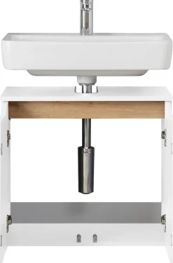 Saphir Badmöbel-Set »Quickset 2-teilig, Waschbeckenunterschrank mit LED-Spiegelschrank« 2 Stk. tlg.