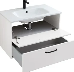 Saphir Badmöbel-Set »Quickset 500, Waschtischunterschrank mit Waschtisch und Spiegelschrank« 3 Stk. tlg.