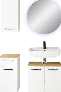 Saphir Badmöbel-Set »Quickset 500, Waschbeckenunterschrank mit Spiegel« 4 Stk. tlg.