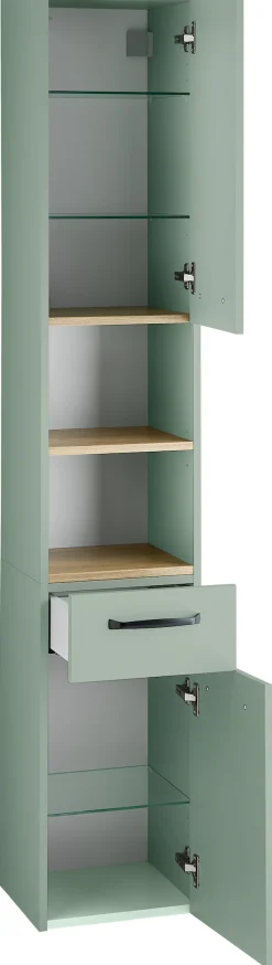 Saphir Badmöbel-Set »Quickset 500, Waschbeckenunterschrank mit Spiegel« 6 Stk. tlg.