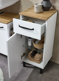 Saphir Badmöbel-Set »Quickset 500, Waschbeckenunterschrank mit Spiegel« 5 Stk. tlg.