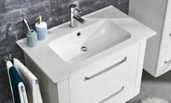 Saphir Badmöbel-Set »Serie 3006 3-teilig Keramik-Waschtisch mit Spiegelschrank« 4 Stk. tlg.