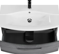 Saphir Badmöbel-Set »Serie 4010 2-teilig Keramik-Waschtisch mit LED-Spiegelschrank« Set,