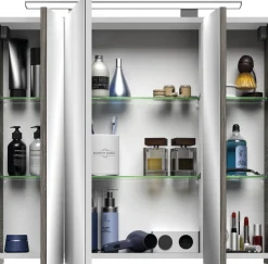 Saphir Badmöbel-Set »Serie 4010 2-teilig Keramik-Waschtisch mit LED-Spiegelschrank« Set,