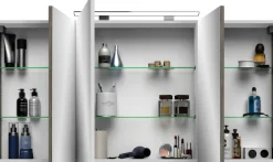 Saphir Badmöbel-Set »Serie 4010 2-teilig Keramik-Waschtisch mit LED-Spiegelschrank« Set,