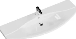 Saphir Badmöbel-Set »Serie 4010 2-teilig Keramik-Waschtisch mit LED-Spiegelschrank« Set,