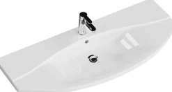 Saphir Badmöbel-Set »Serie 4010 5-teilig Keramik-Waschtisch mit LED-Spiegelschrank« Set,