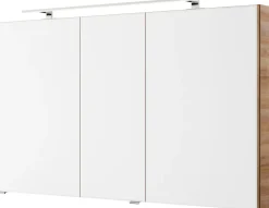 Saphir Badmöbel-Set »Serie 4035 2-teilig, Keramik-Aufsatzbecken mit LED-Spiegelschrank« Set,