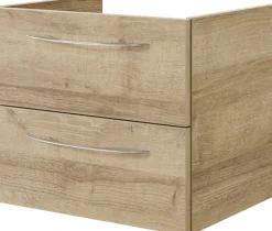 Saphir Badmöbel-Set »Serie 4035 2-teilig, Keramik-Aufsatzbecken mit LED-Spiegelschrank« Set,