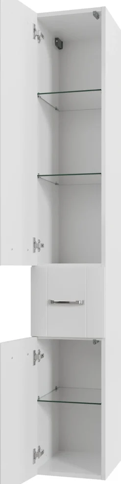 Saphir Badmöbel-Set »Serie 3006 3-teilig Keramik-Waschtisch mit Spiegelschrank« 4 Stk. tlg.
