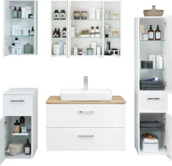 Saphir Badmöbel-Set »Serie 3007,7-teilig, mit Türdämpfern« 7 Stk. tlg.
