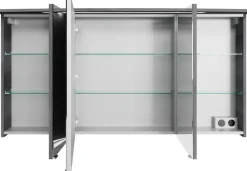 Saphir Badmöbel-Set »Serie 4010 2-teilig Keramik-Waschtisch mit LED-Spiegelschrank« Set,