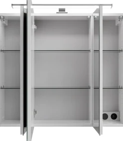 Saphir Badmöbel-Set »Serie 3006 5-teilig Keramik-Waschtisch mit Spiegelschrank« 6 Stk. tlg.