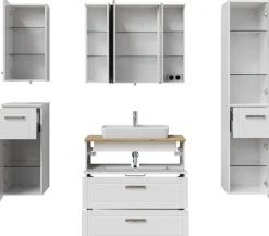 Saphir Badmöbel-Set »Serie 3007,7-teilig, mit Türdämpfern« 7 Stk. tlg.
