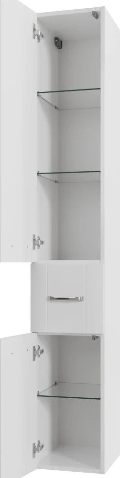 Saphir Badmöbel-Set »Serie 3006 5-teilig Keramik-Waschtisch mit Spiegelschrank« 6 Stk. tlg.
