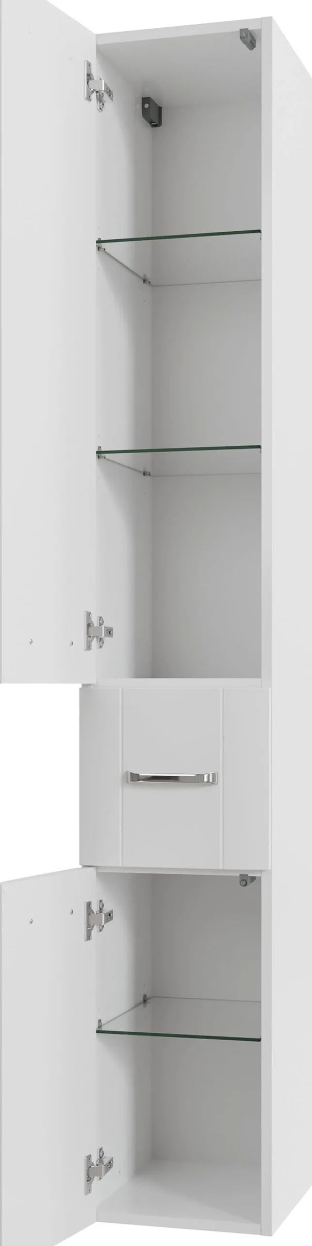 Saphir Badmöbel-Set »Serie 3006 5-teilig Keramik-Waschtisch mit Spiegelschrank« 6 Stk. tlg.