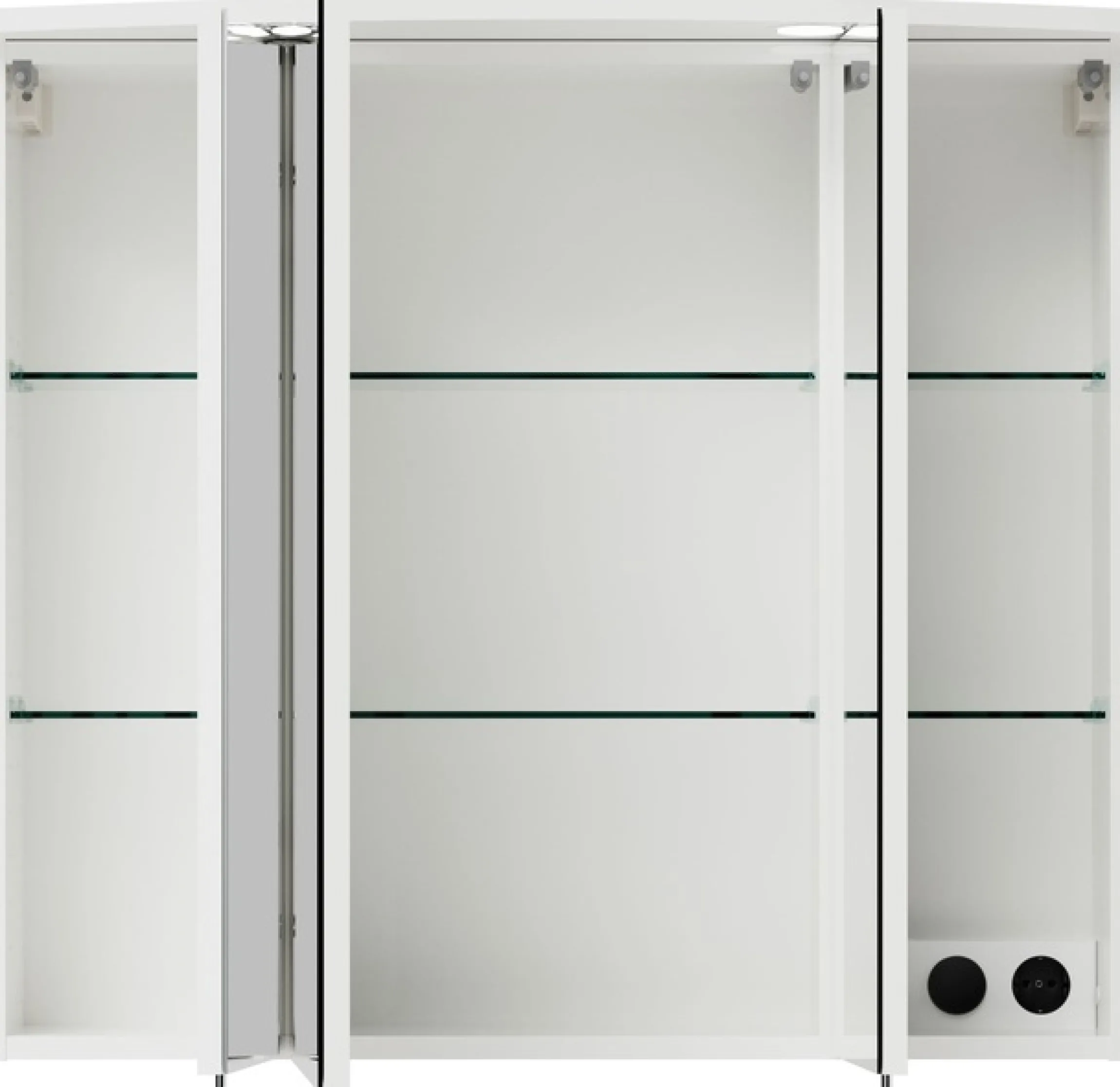 Saphir Badmöbel-Set »Serie 3006 5-teilig Keramik-Waschtisch mit Spiegelschrank« 6 Stk. tlg.
