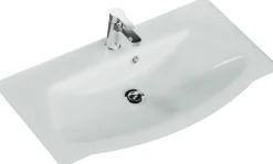 Saphir Badmöbel-Set »Serie 4005, vormontiert, Glaswaschbecken, Spiegelschrank« Set, 5 Stk. tlg.
