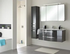 Saphir Badmöbel-Set »Serie 4005, vormontiert, Glaswaschbecken, Spiegelschrank« 3 Stk. tlg.