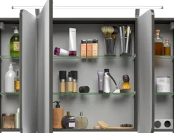 Saphir Badmöbel-Set »Serie 4005, vormontiert, Glaswaschbecken, Spiegelschrank« Set, 6 Stk. tlg.