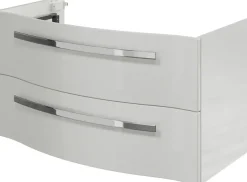 Saphir Badmöbel-Set »Serie 4005, vormontiert, Glaswaschbecken, Spiegelschrank« Set, 6 Stk. tlg.