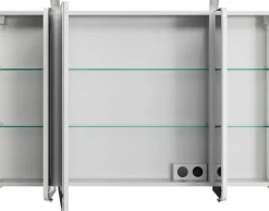 Saphir Badmöbel-Set »Serie 4005, vormontiert, Glaswaschbecken, Spiegelschrank« Set, 6 Stk. tlg.