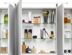 Saphir Badmöbel-Set »Serie 4005, vormontiert, Glaswaschbecken, Spiegelschrank« Set, 6 Stk. tlg.