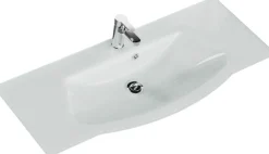 Saphir Badmöbel-Set »Serie 4005, vormontiert, Glaswaschbecken, Spiegelschrank« Set, 5 Stk. tlg.