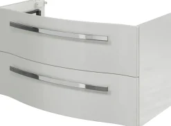 Saphir Badmöbel-Set »Serie 4005, vormontiert, Glaswaschbecken, Spiegelschrank« Set, 5 Stk. tlg.