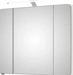 Saphir Badmöbel-Set »Serie 4005, vormontiert, Glaswaschbecken, Spiegelschrank« Set, 5 Stk. tlg.