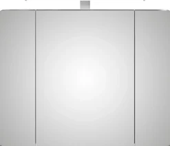 Saphir Badmöbel-Set »Serie 4005, vormontiert, Glaswaschbecken, Spiegelschrank« Set, 5 Stk. tlg.