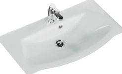 Saphir Badmöbel-Set »Serie 4005, vormontiert, Glaswaschbecken, Spiegelschrank« Set, 5 Stk. tlg.