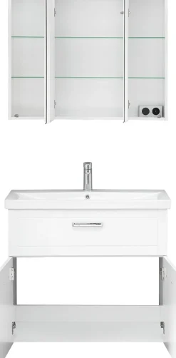 Saphir Badmöbel-Set »Serie 3007,Waschtisch mit Spiegelschrank« 3 Stk. tlg.