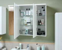 Saphir Badmöbel-Set »Serie 3007,Waschtisch mit Spiegelschrank« 3 Stk. tlg.