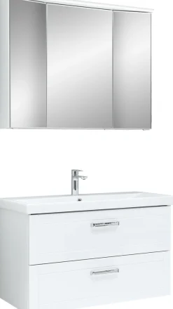 Saphir Badmöbel-Set »Serie 3007, Waschtisch mit Spiegelschrank« 3 Stk. tlg.