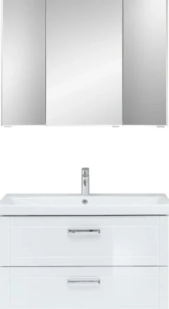 Saphir Badmöbel-Set »Serie 3007, Waschtisch mit Spiegelschrank« 3 Stk. tlg.