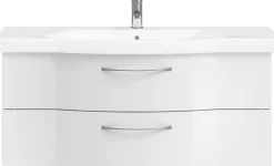 Saphir Badmöbel-Set »6005 Sprint Keramik-Waschtisch mit Unterschrank, 122 cm breit« 1 Stk. tlg.