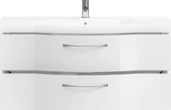 Saphir Badmöbel-Set »6005 Sprint Keramik-Waschtisch mit Unterschrank, 122 cm breit« 1 Stk. tlg.