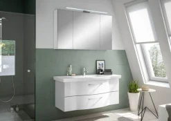 Saphir Badmöbel-Set »6005 Sprint Keramik-Waschtisch mit Unterschrank, 122 cm breit« 1 Stk. tlg.