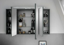 Saphir Badmöbel-Set »6005 Sprint 3-teilig, Keramik-Waschtisch mit LED-Spiegelschrank« 4 Stk. tlg.
