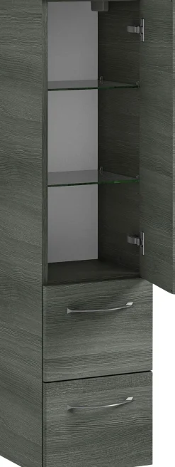 Saphir Badmöbel-Set »6005 Sprint 3-teilig, Keramik-Waschtisch mit LED-Spiegelschrank« 4 Stk. tlg.