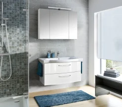 Saphir Badmöbel-Set »6005 Sprint 2-teilig, Keramik-Waschtisch mit LED-Spiegelschrank« 2 Stk. tlg.