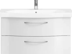 Saphir Badmöbel-Set »6005 Sprint 2-teilig, Keramik-Waschtisch mit LED-Spiegelschrank« 2 Stk. tlg.