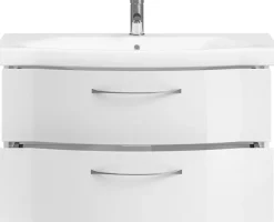 Saphir Badmöbel-Set »6005 Sprint 2-teilig, Keramik-Waschtisch mit LED-Spiegelschrank« 2 Stk. tlg.