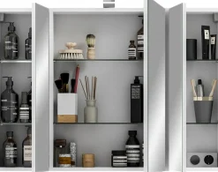 Saphir Badmöbel-Set »6005 Sprint 2-teilig, Keramik-Waschtisch mit LED-Spiegelschrank« 2 Stk. tlg.