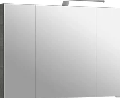 Saphir Badmöbel-Set »6005 Sprint 4-teilig, Keramik-Waschtisch mit LED-Spiegelschrank« 5 Stk. tlg.